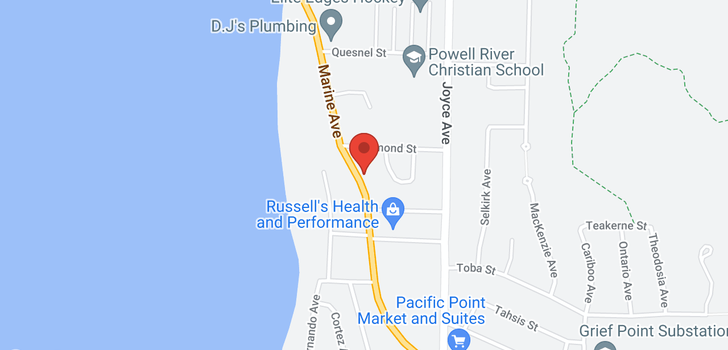 map of 3480 MARINE AVE